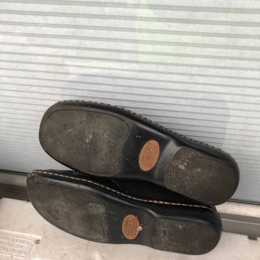 Born Women’s Brown Leather Suede Tassel Slip On Loafers Flats Shoes Size 6.5 - Picture 12 of 12